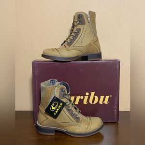 Women’s Rustic Honey Colored Leather Boots